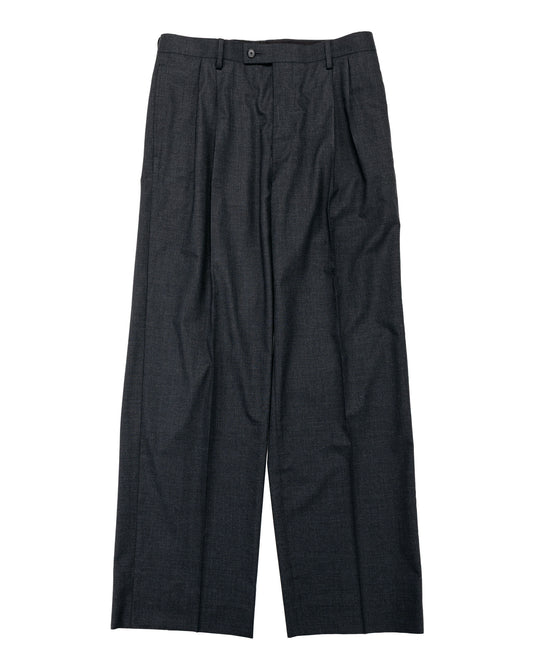 lost & found Auralee Auralee Ultra Fine Tropical Wool Two-Tuck Slacks Top Charcoal