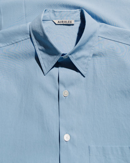 lost & found Auralee Auralee Washed Finx Twill Big Shirt Blue