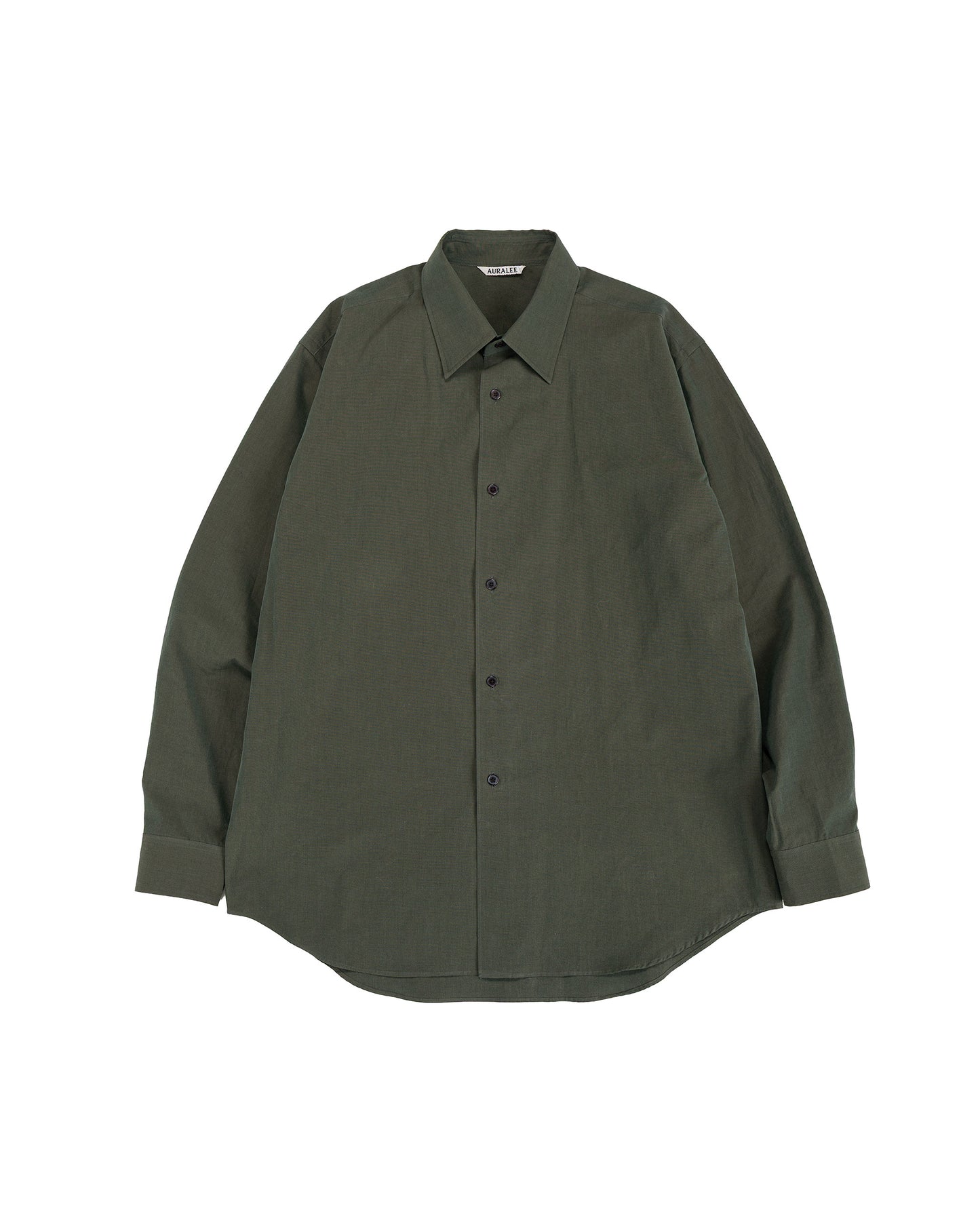 lost & found Auralee Auralee Washed Finx Weather Chambray Shirt Dark Olive