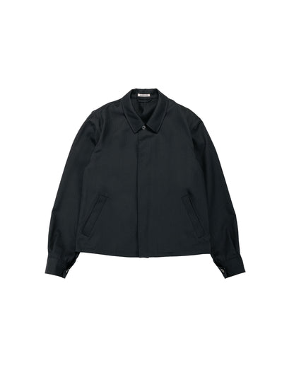 lost & found Auralee Auralee Wool Herringbone Blouson Black