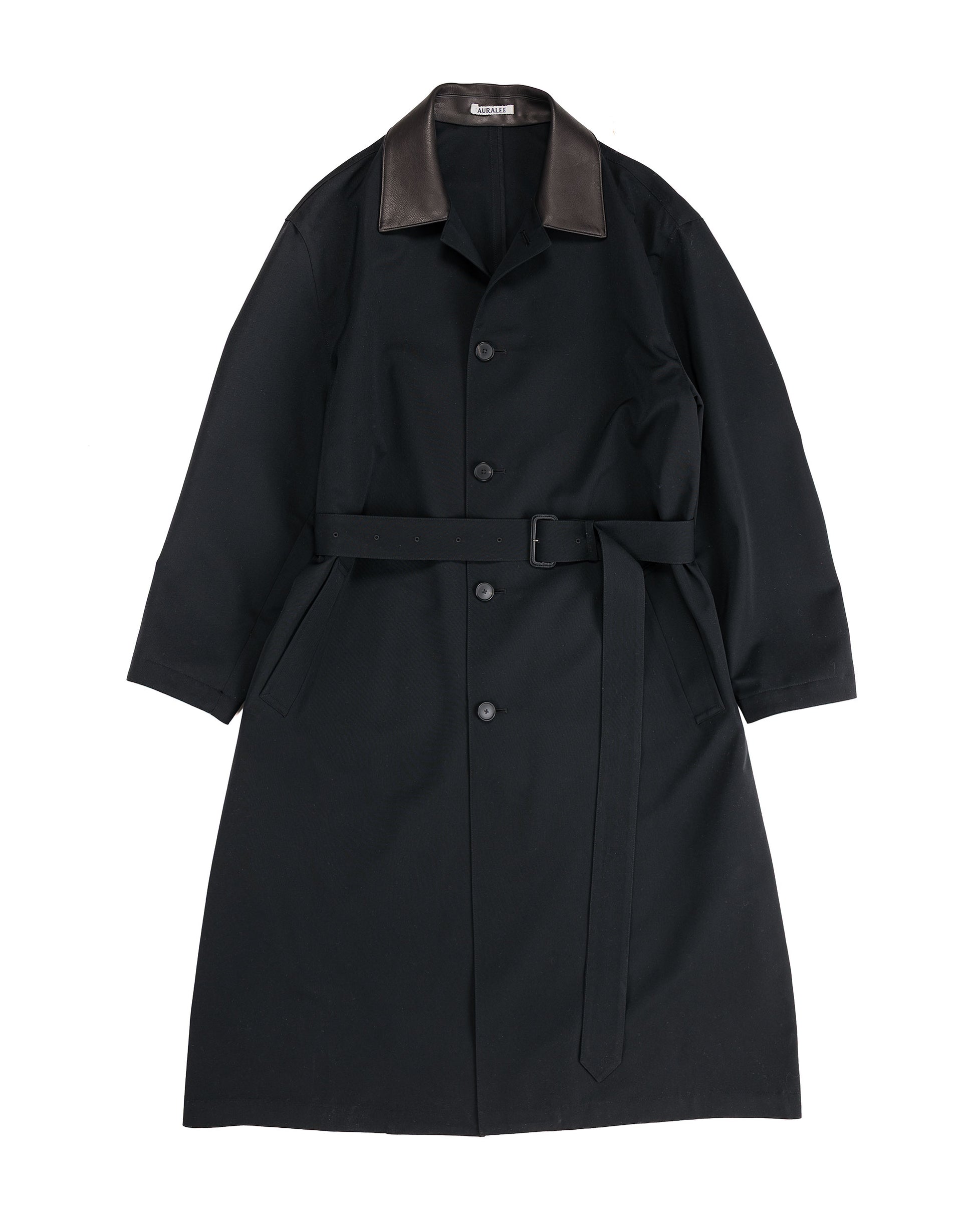 lost & found Auralee Auralee Wool Max Canvas Coat Black
