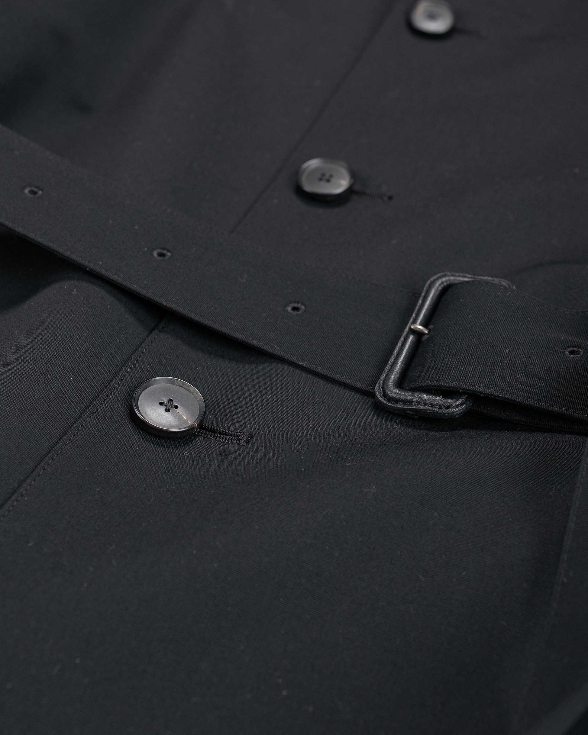 lost & found Auralee Auralee Wool Max Canvas Coat Black
