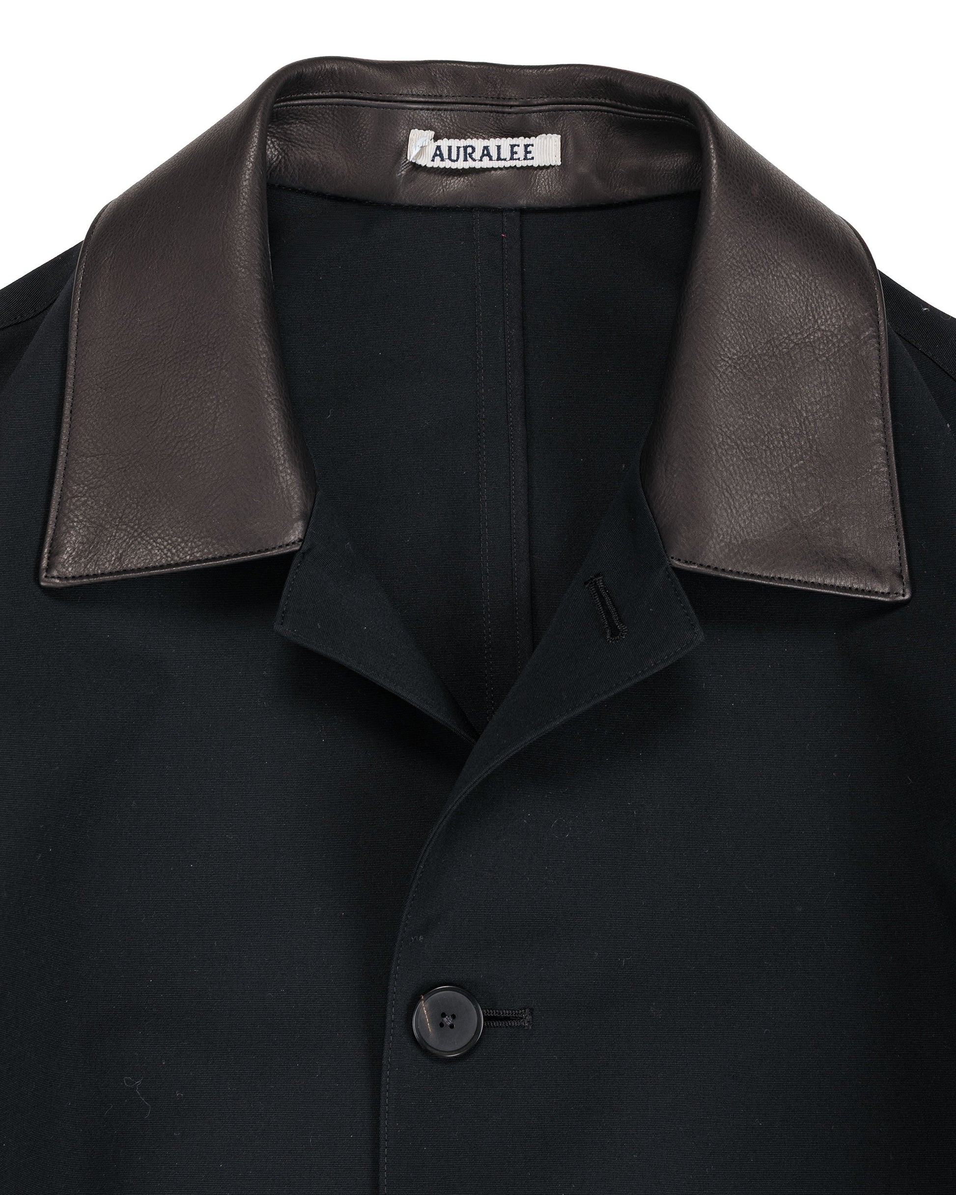 lost & found Auralee Auralee Wool Max Canvas Coat Black