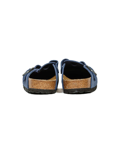 lost & found Birkenstock Birkenstock Boston Indigo Blue Suede Corduroy