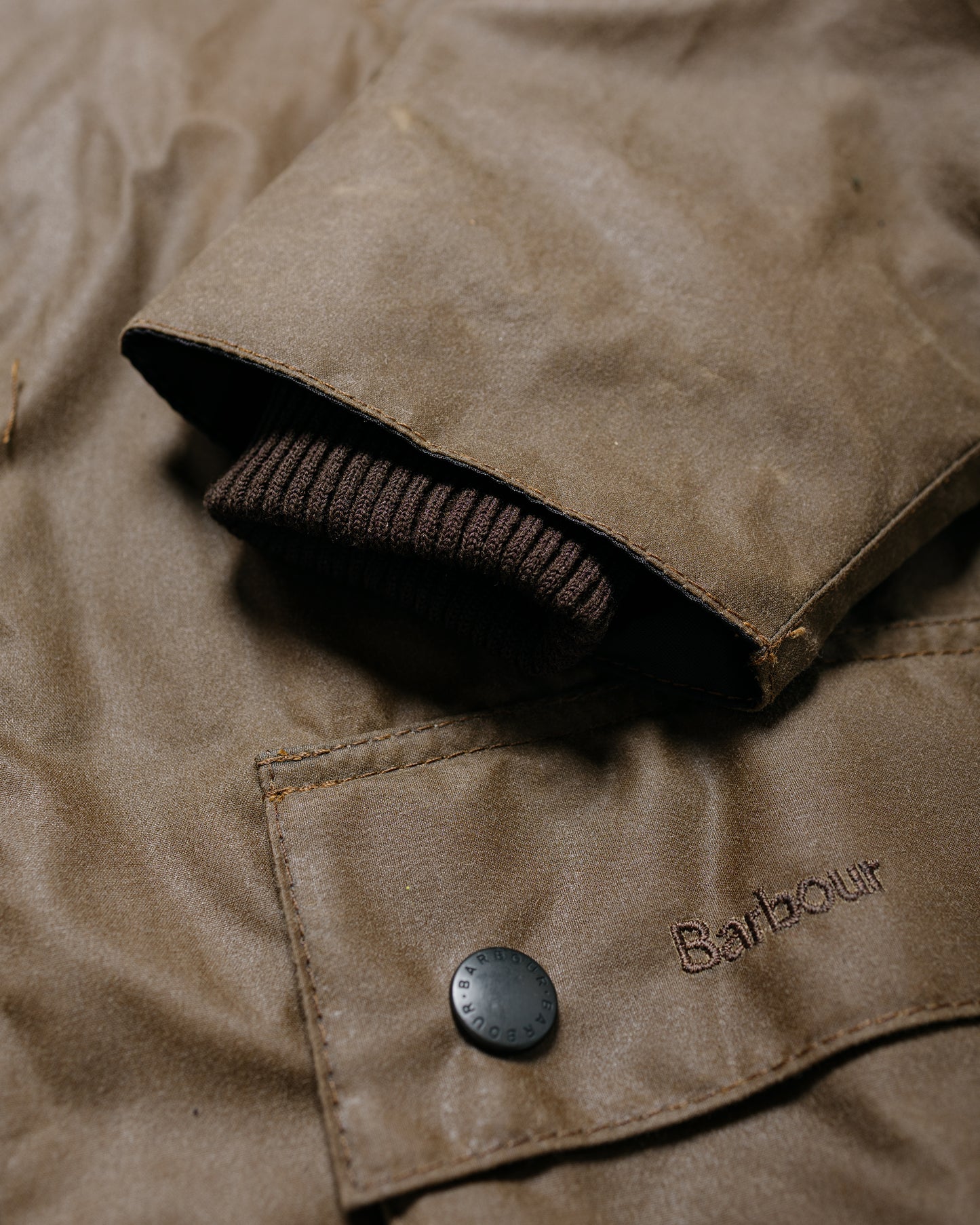 lost & found Barbour Barbour Bedale Wax Jacket Bark