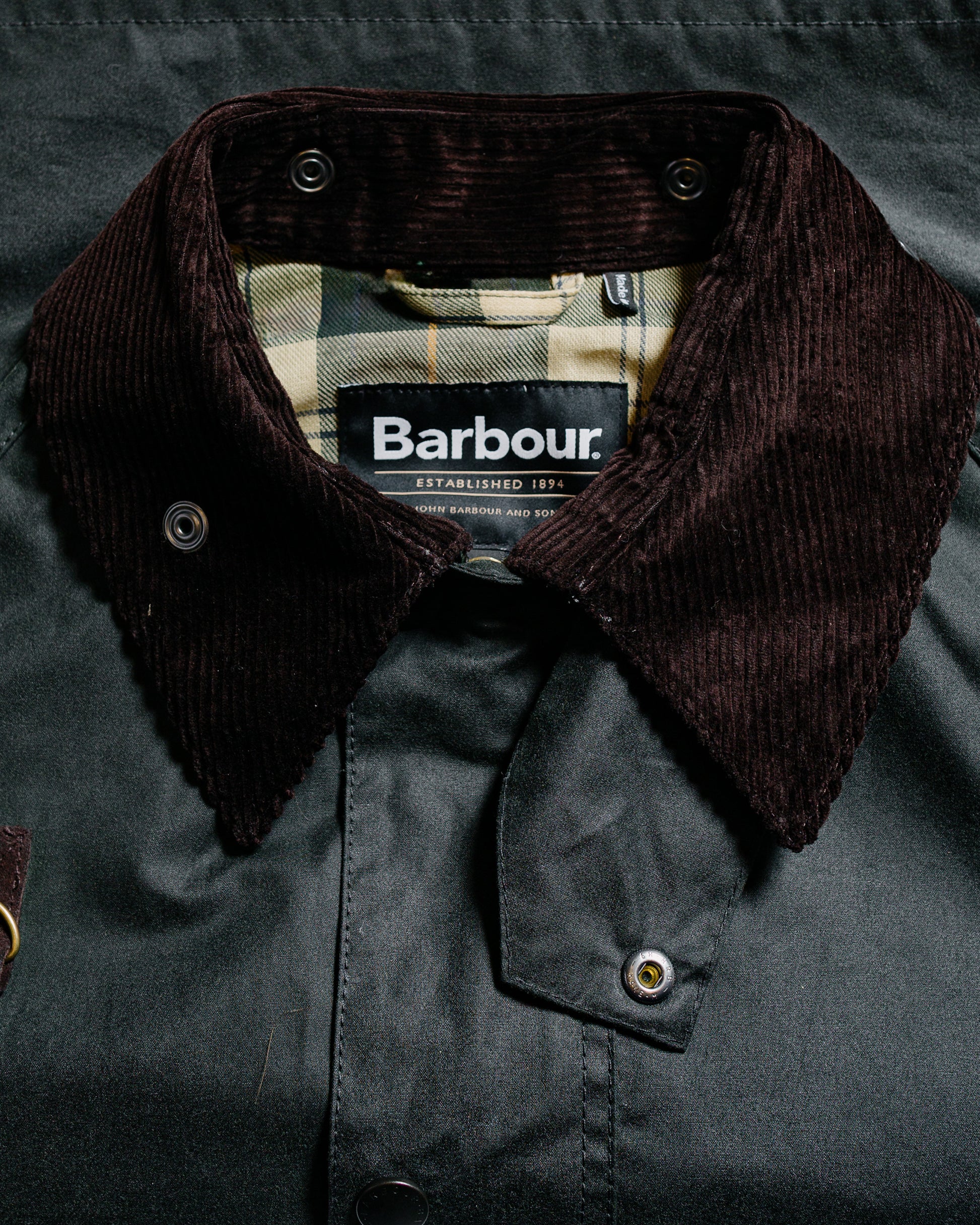 lost & found Barbour Barbour Spey Wax Jacket Sage