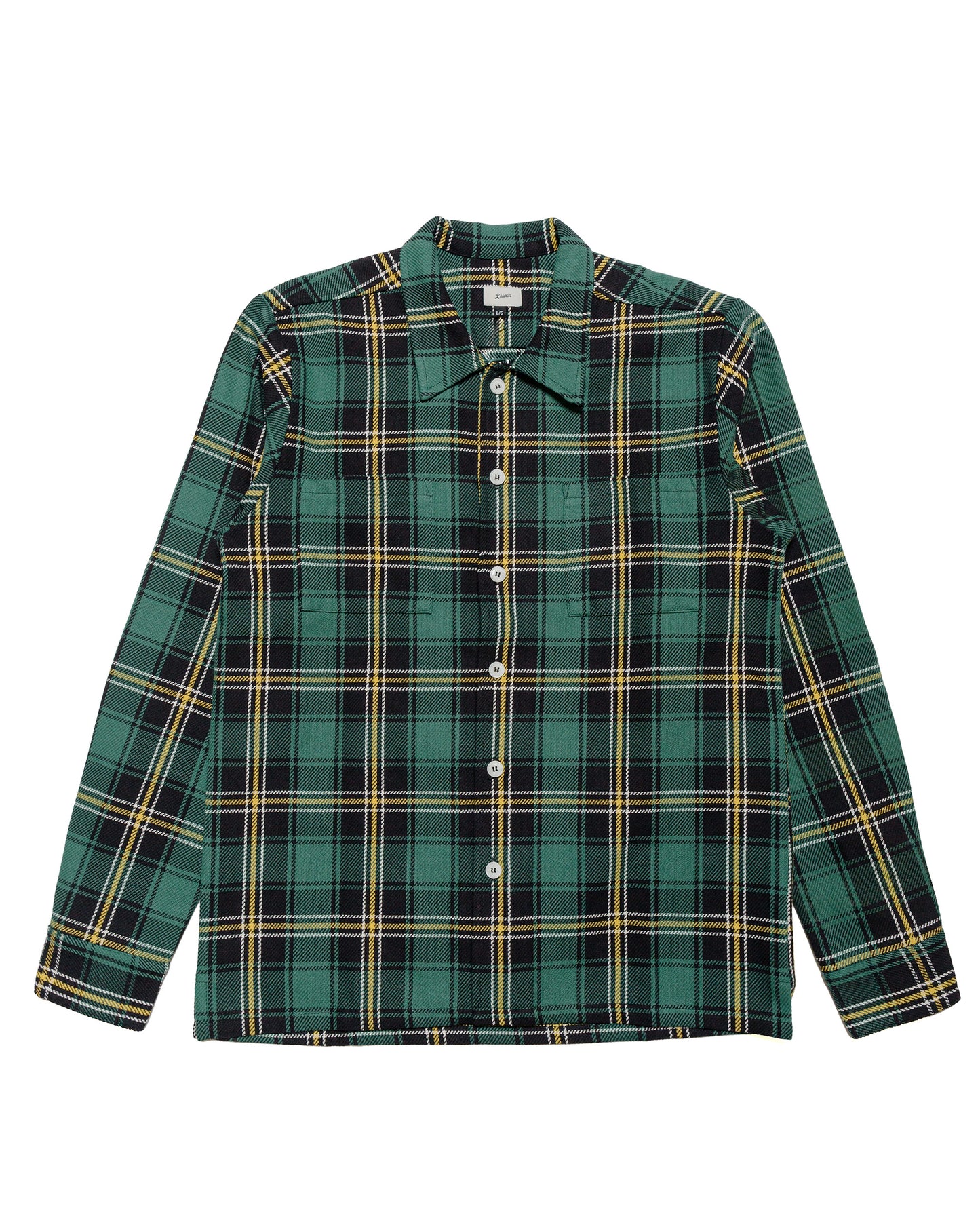 lost & found Bather Bather Algae Plaid Flannel Shirt