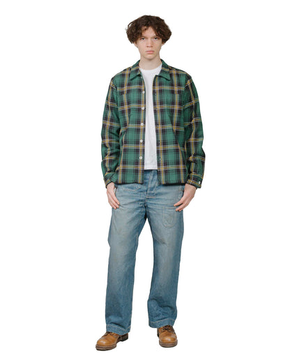lost & found Bather Bather Algae Plaid Flannel Shirt