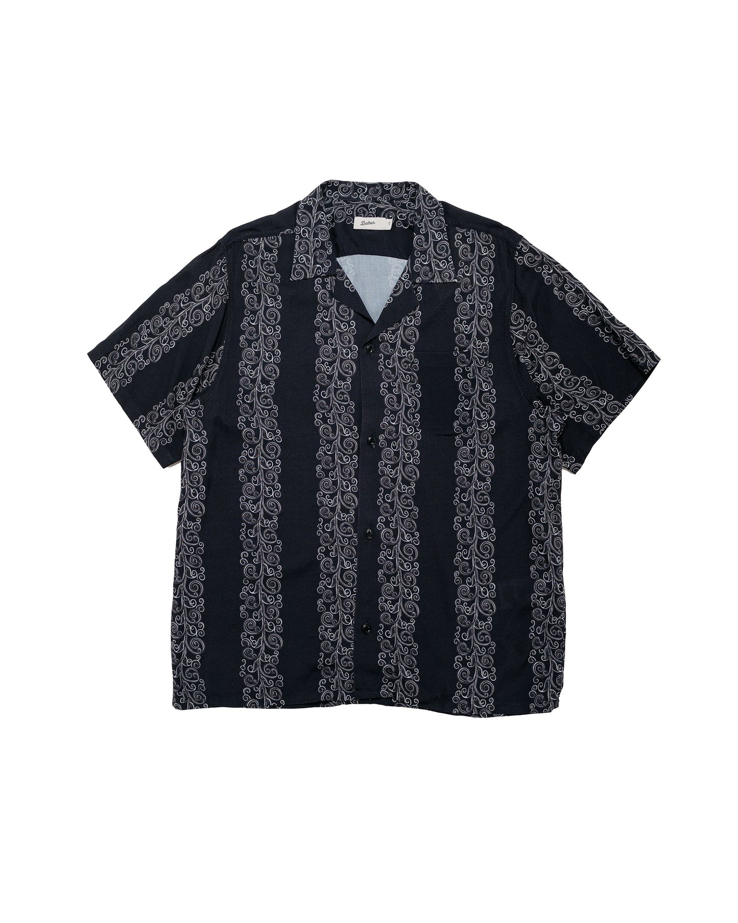 Bather Black Fiesta Camp Shirt