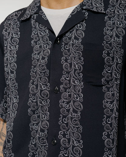 Bather Black Fiesta Camp Shirt