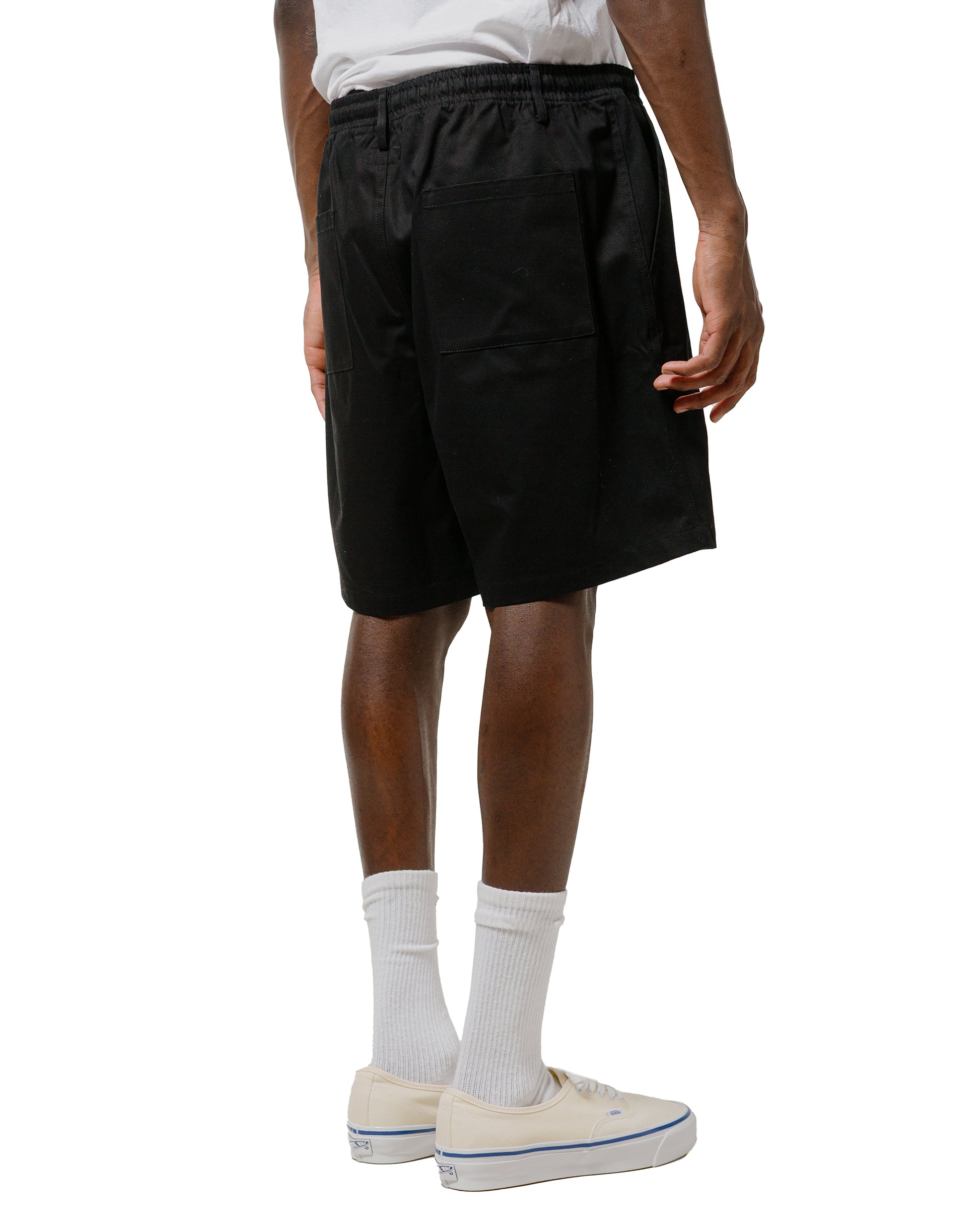 Bather Black Herringbone Leisure Short