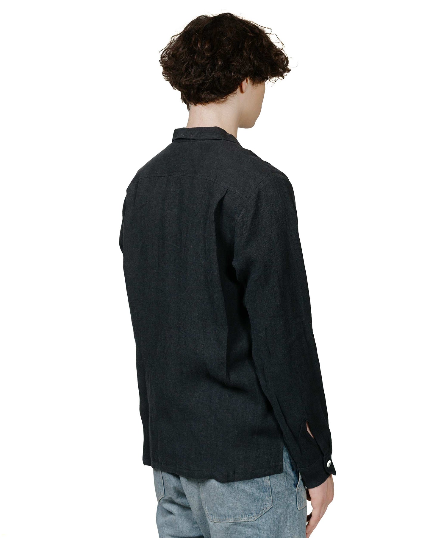 lost & found Bather Bather Coal Linen Leisure Shirt
