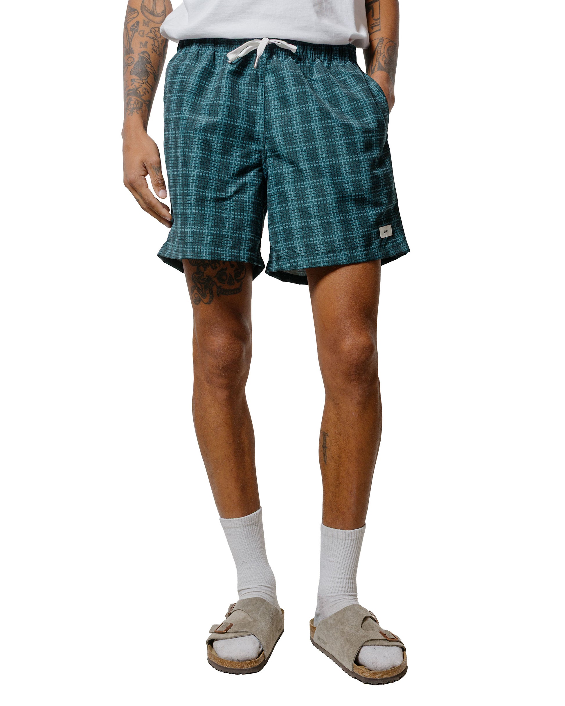 Bather Delta Tartan Swim Trunk