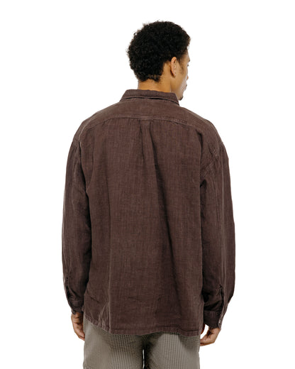lost & found Bather Bather Espresso Linen Leisure Shirt