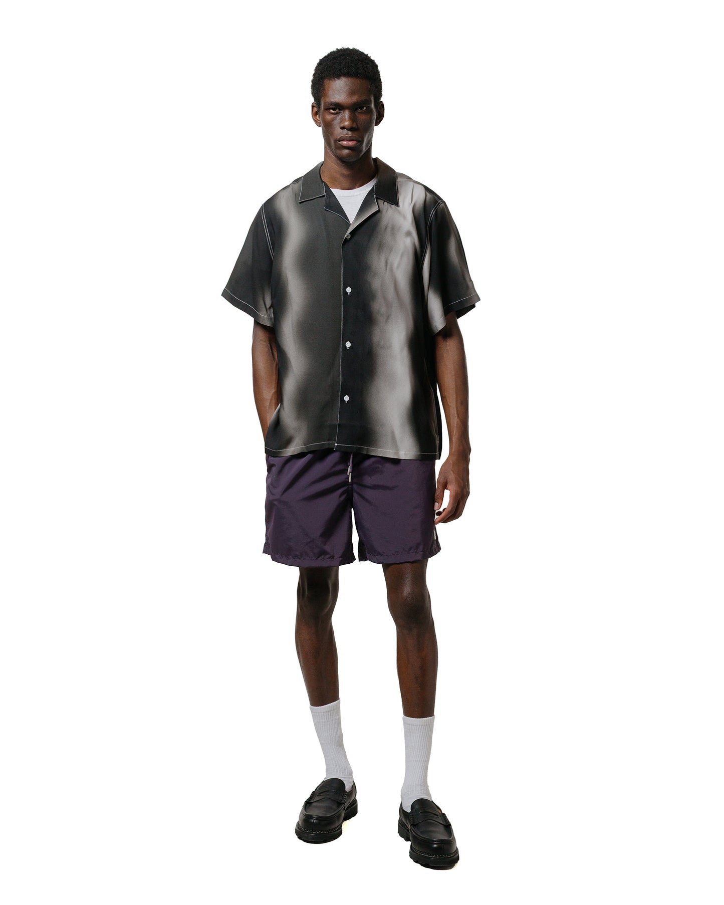 lost & found Bather Bather Fog Phase Camp Shirt