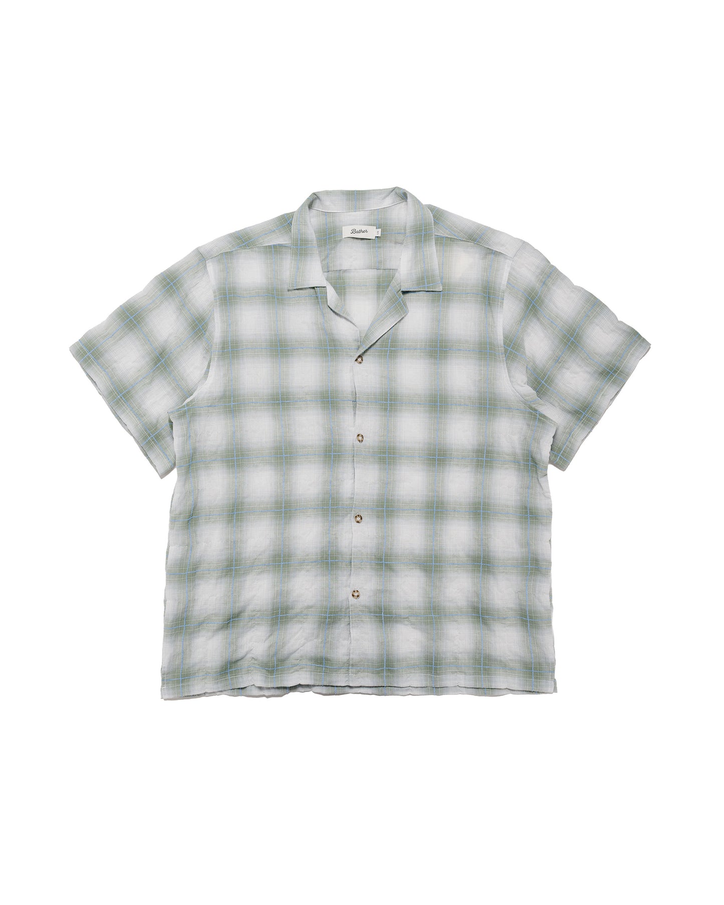 lost & found Bather Bather Laurel Grid Camp Shirt
