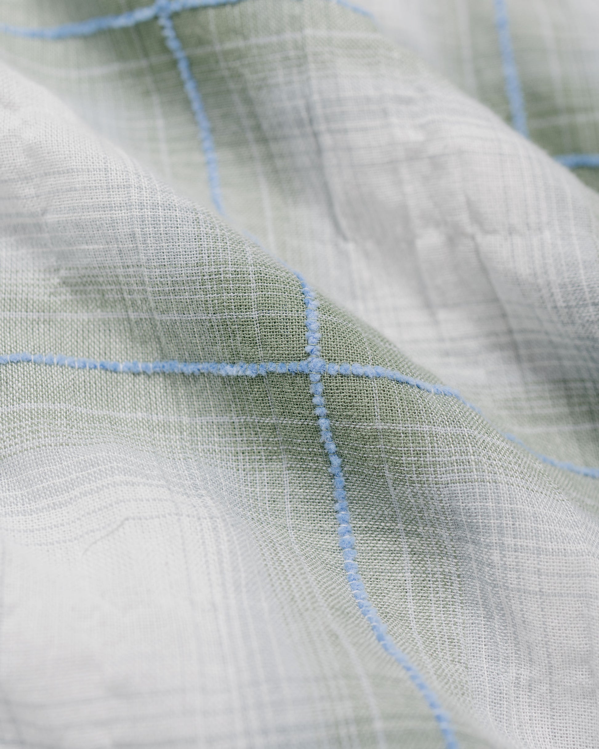 lost & found Bather Bather Laurel Grid Camp Shirt