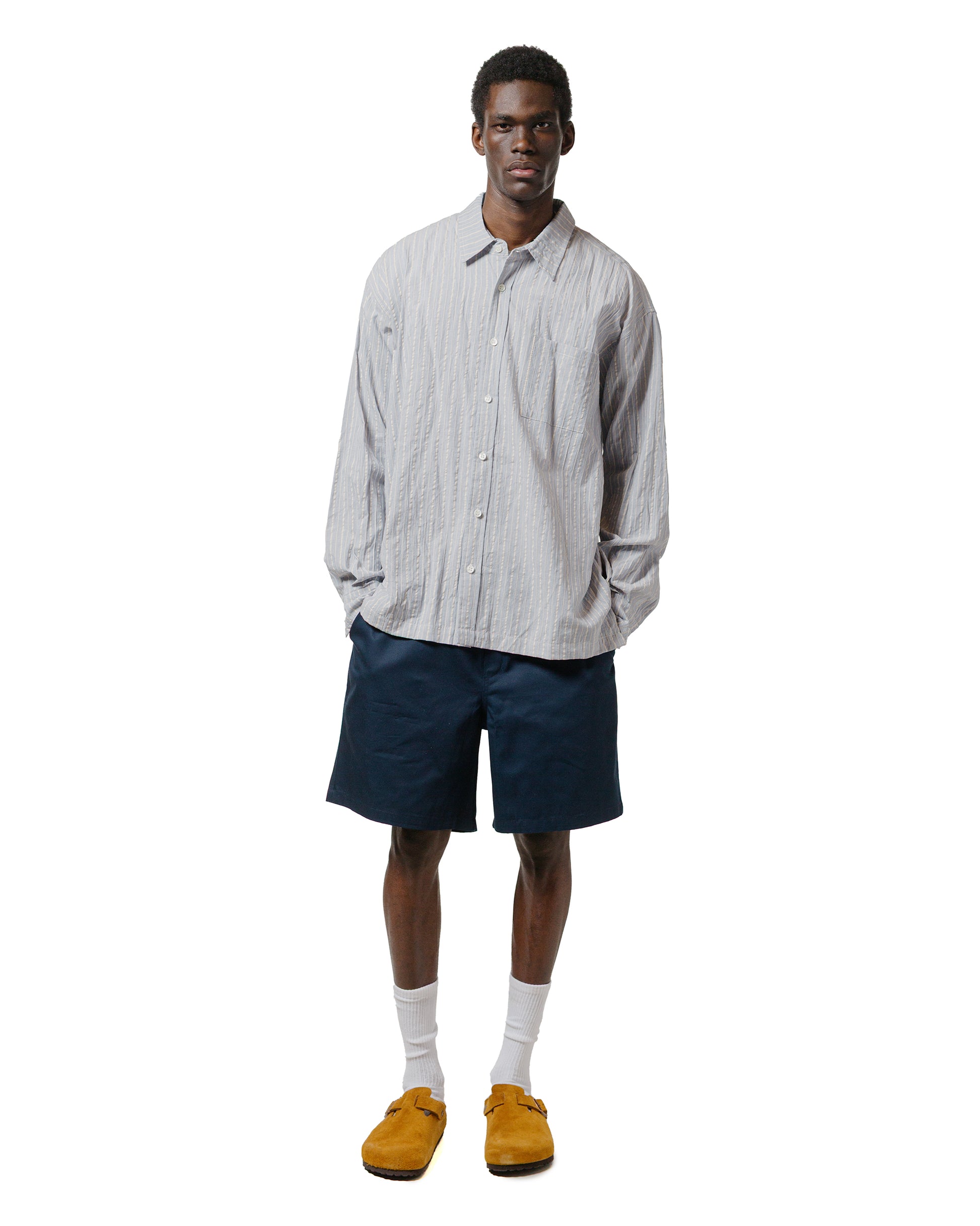 Bather Midnight Herringbone Leisure Short