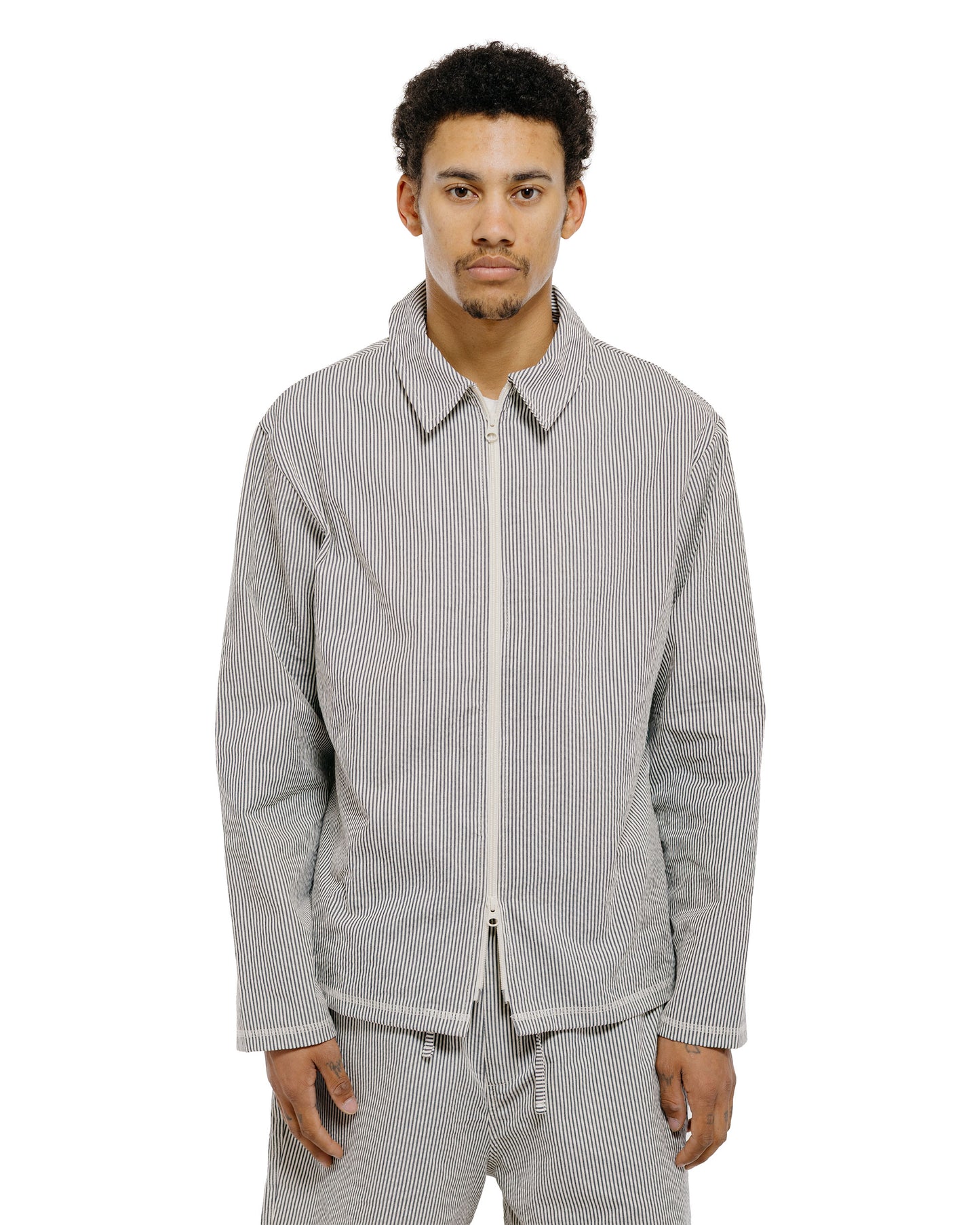 Bather Navy Pinstripe Tour Jacket