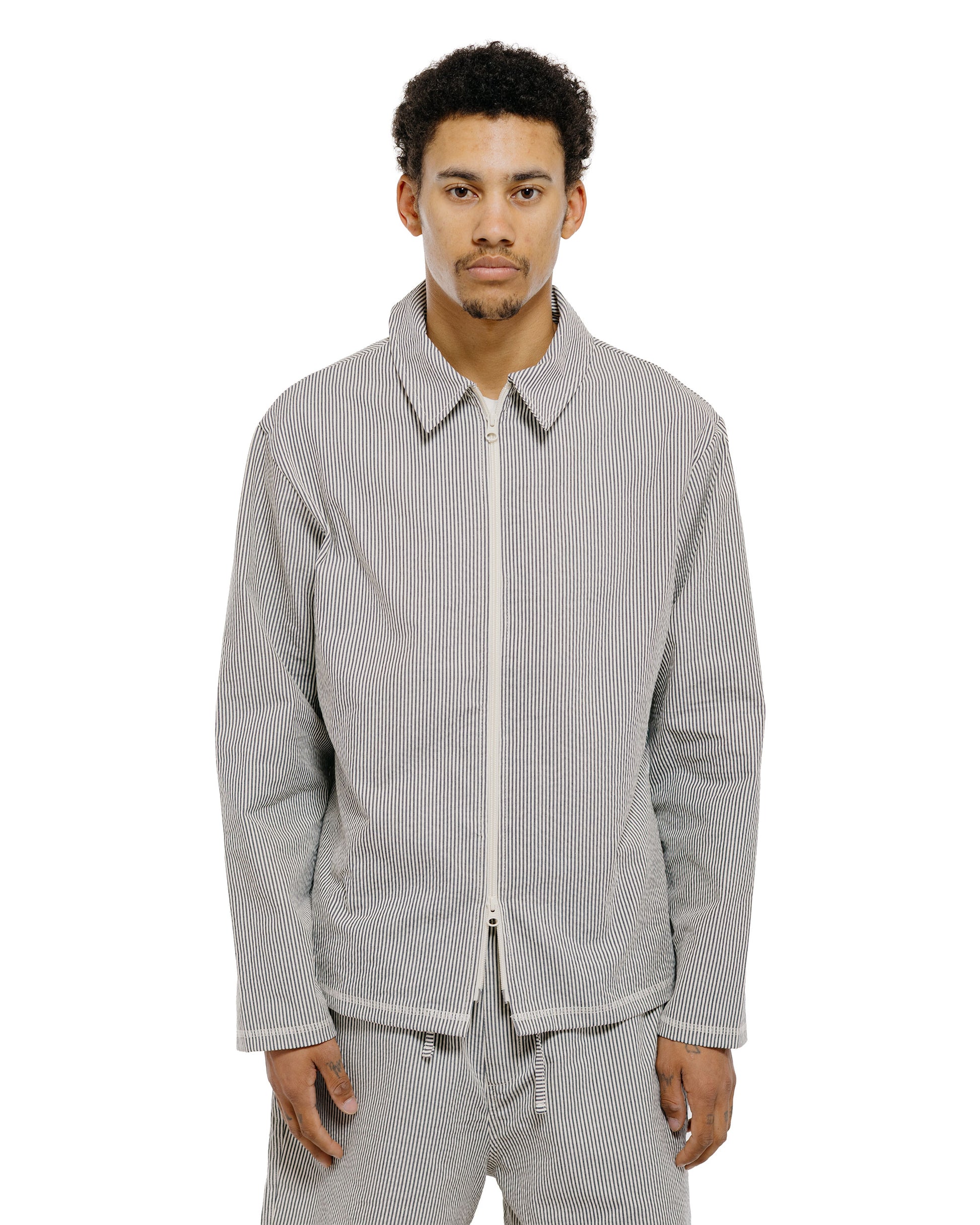 Bather Navy Pinstripe Tour Jacket