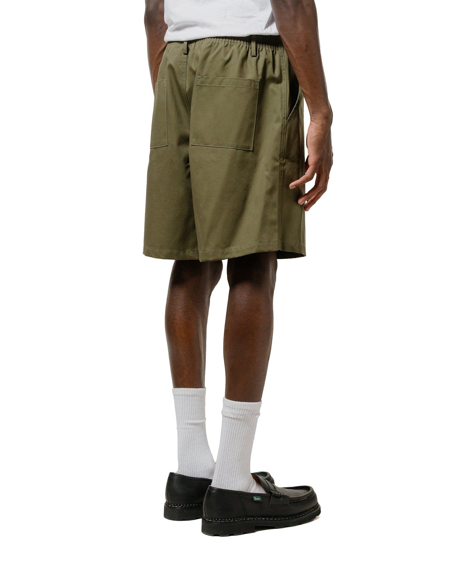 Bather Olive Herringbone Leisure Short