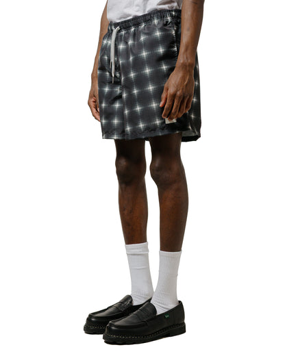 lost & found Bather Bather Onyx Digi Plaid Swim Trunk