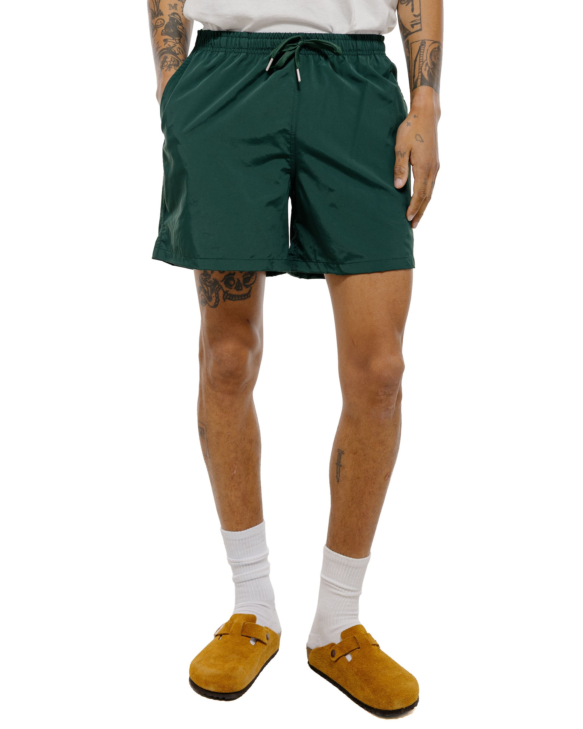 Bather Solid Pine Swim Trunk