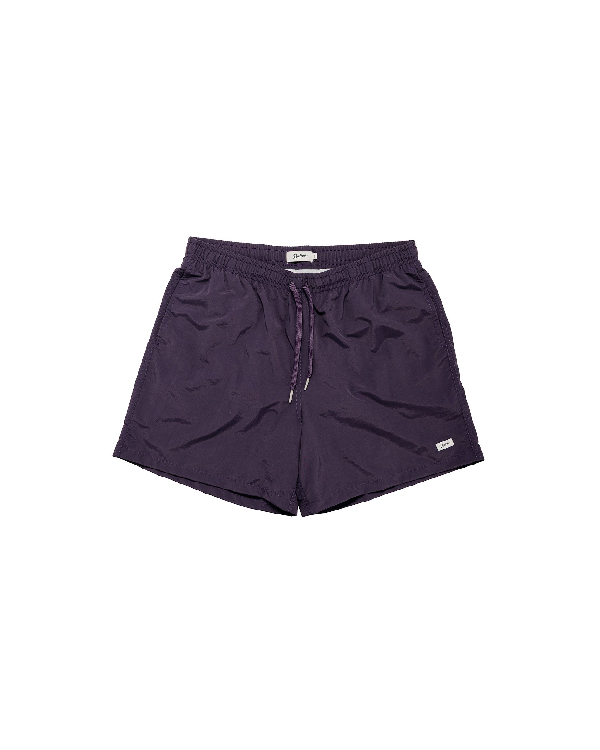 Bather Solid Plum Swim Trunk