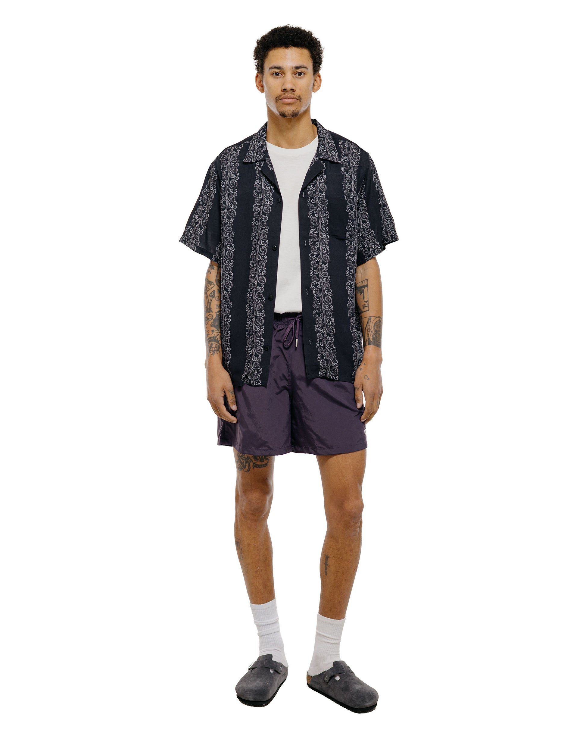 Bather Solid Plum Swim Trunk