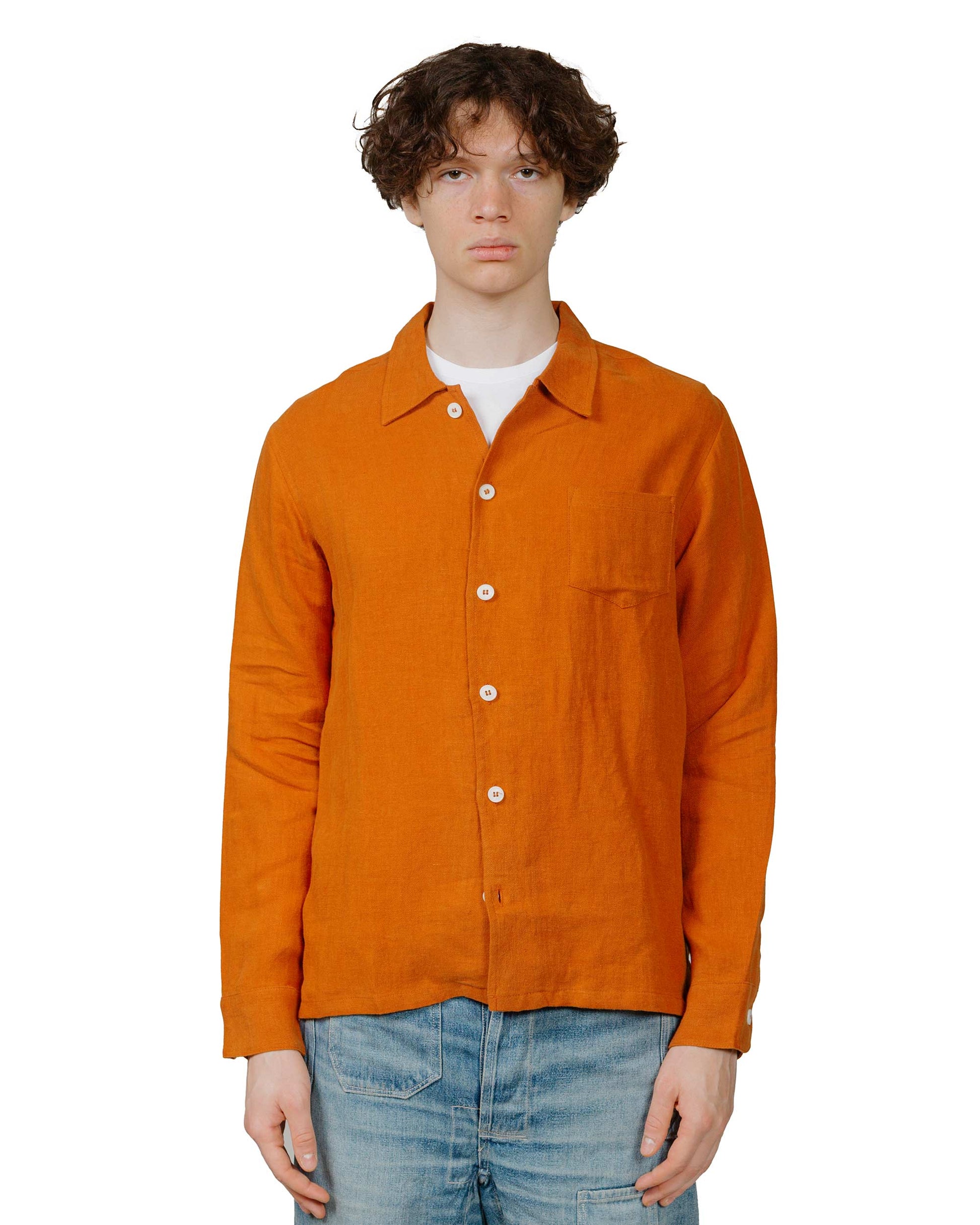 lost & found Bather Bather Squash Linen Leisure Shirt