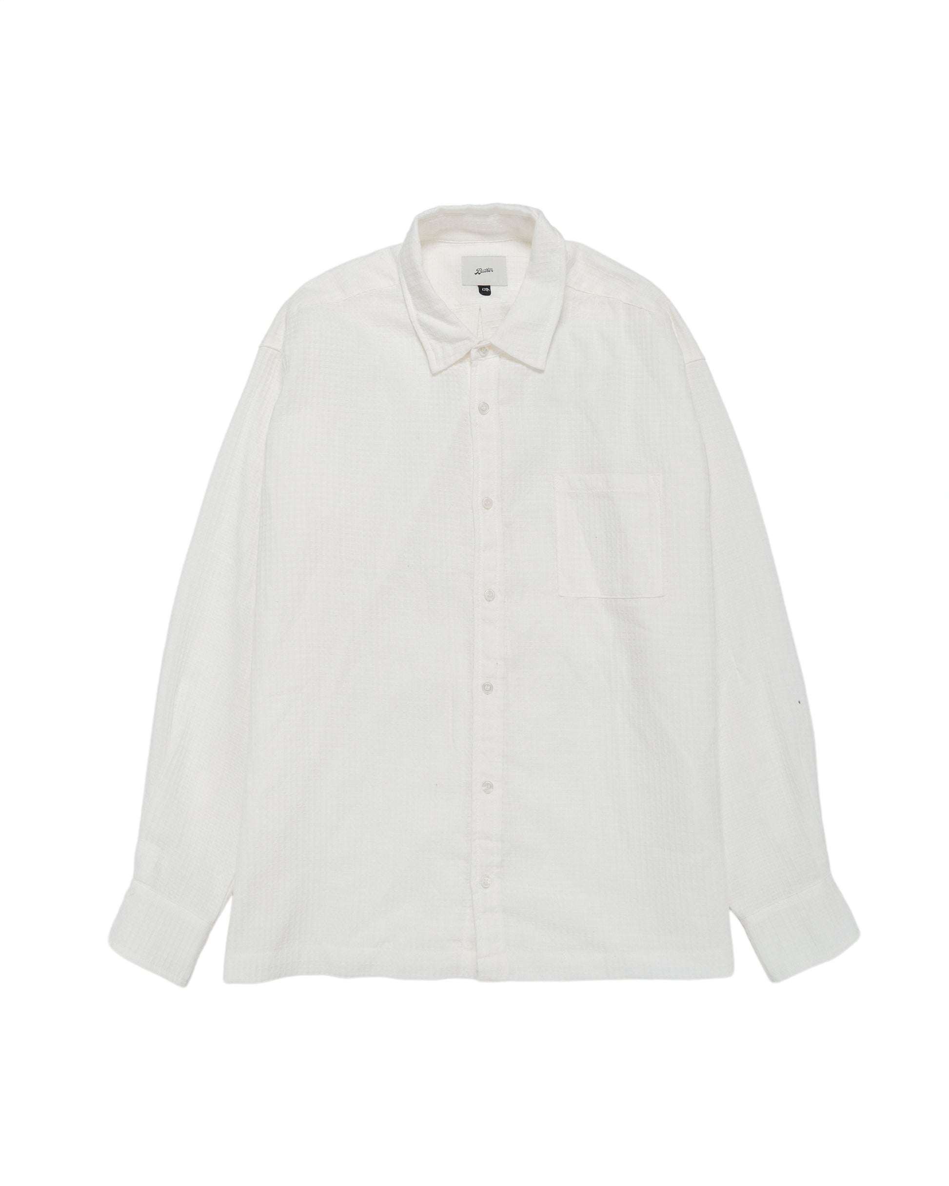 Bather White Waffle Leisure Shirt