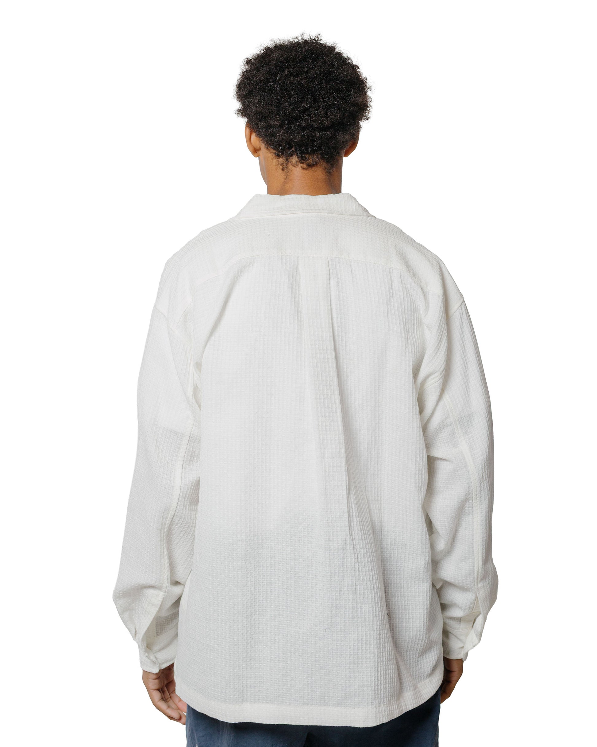 Bather White Waffle Leisure Shirt
