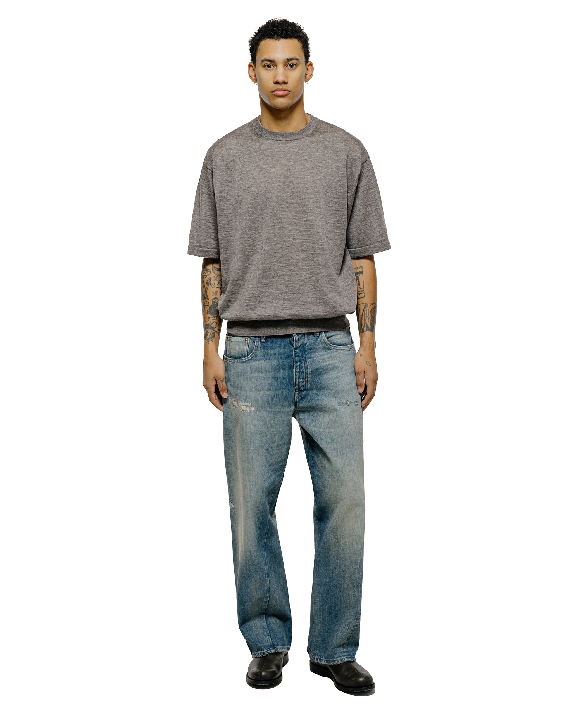 lost & found Batoner Batoner Choma Crew Neck S/S Greige
