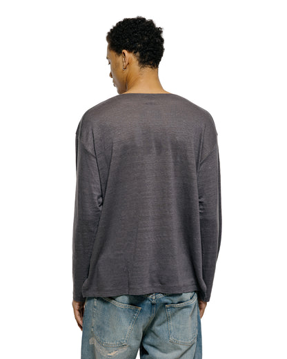 lost & found Batoner Batoner Normandy Linen Basque Shirt Gray