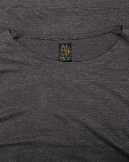 lost & found Batoner Batoner Normandy Linen Basque Shirt Gray