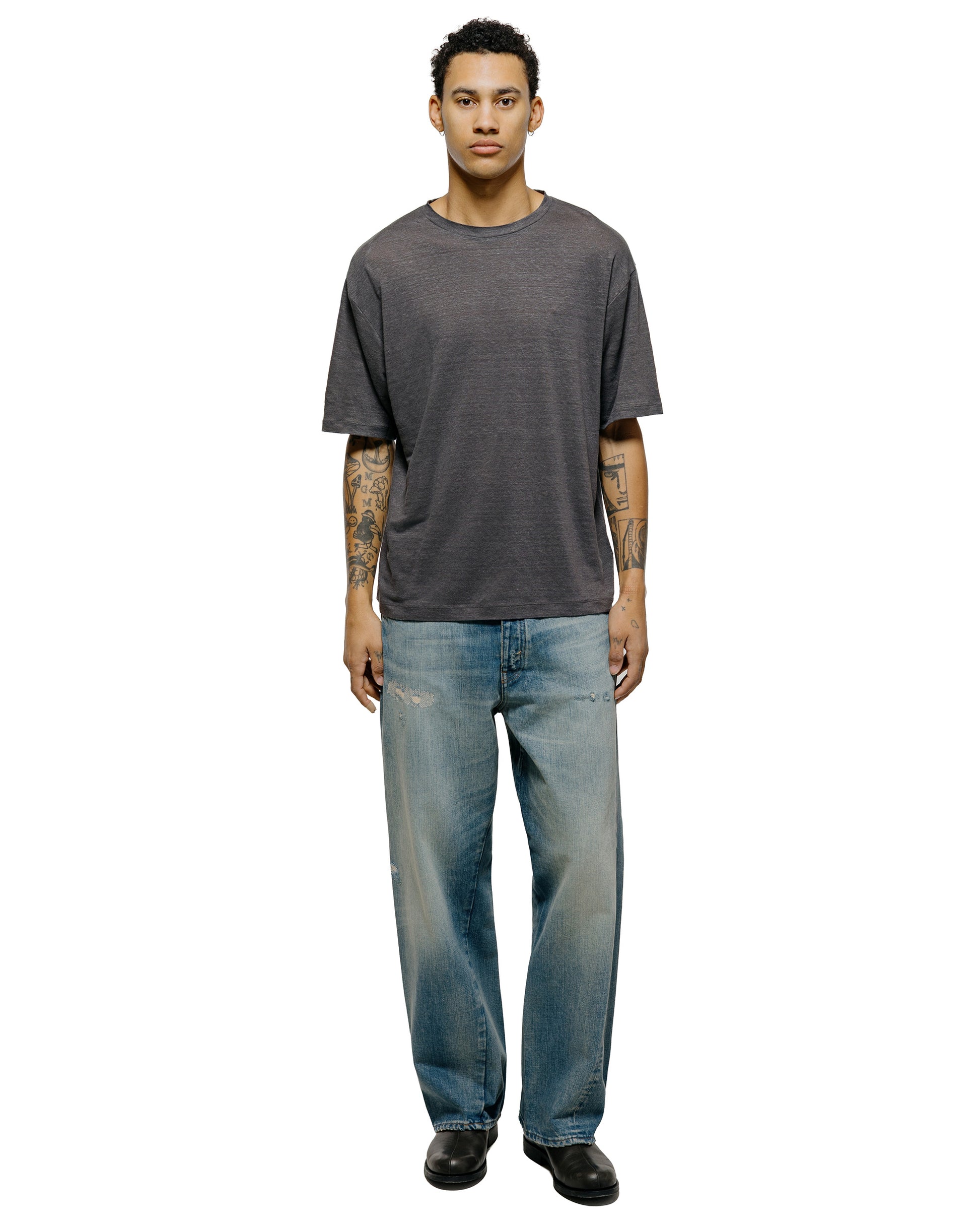 lost & found Batoner Batoner Normandy Linen T-Shirt Gray