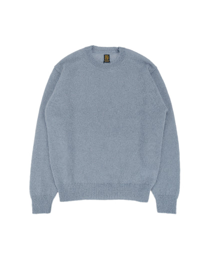 lost & found Batoner Batoner Pure Mohair Crew Neck Sax Gray