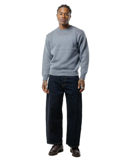 lost & found Batoner Batoner Pure Mohair Crew Neck Sax Gray
