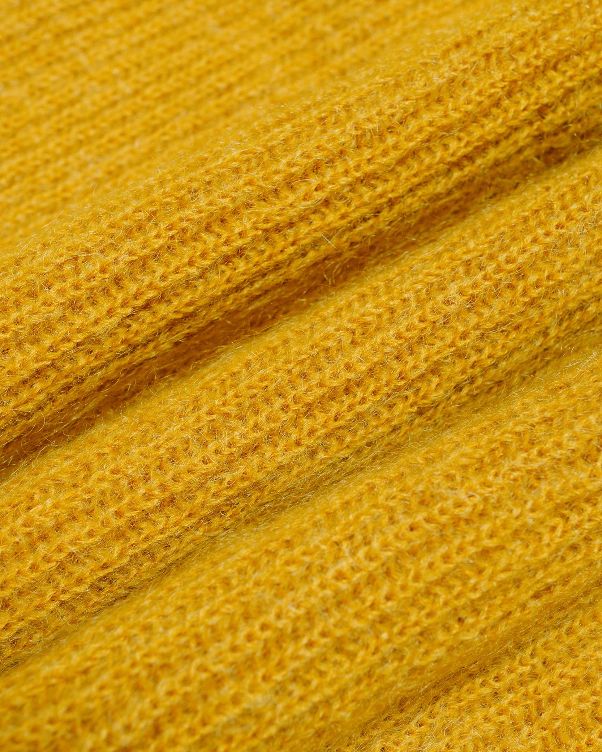 lost & found Batoner Batoner Pure Mohair Signature Crew Neck Yellow