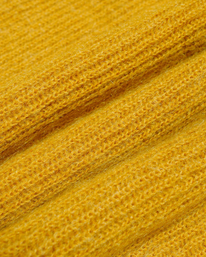 lost & found Batoner Batoner Pure Mohair Signature Crew Neck Yellow