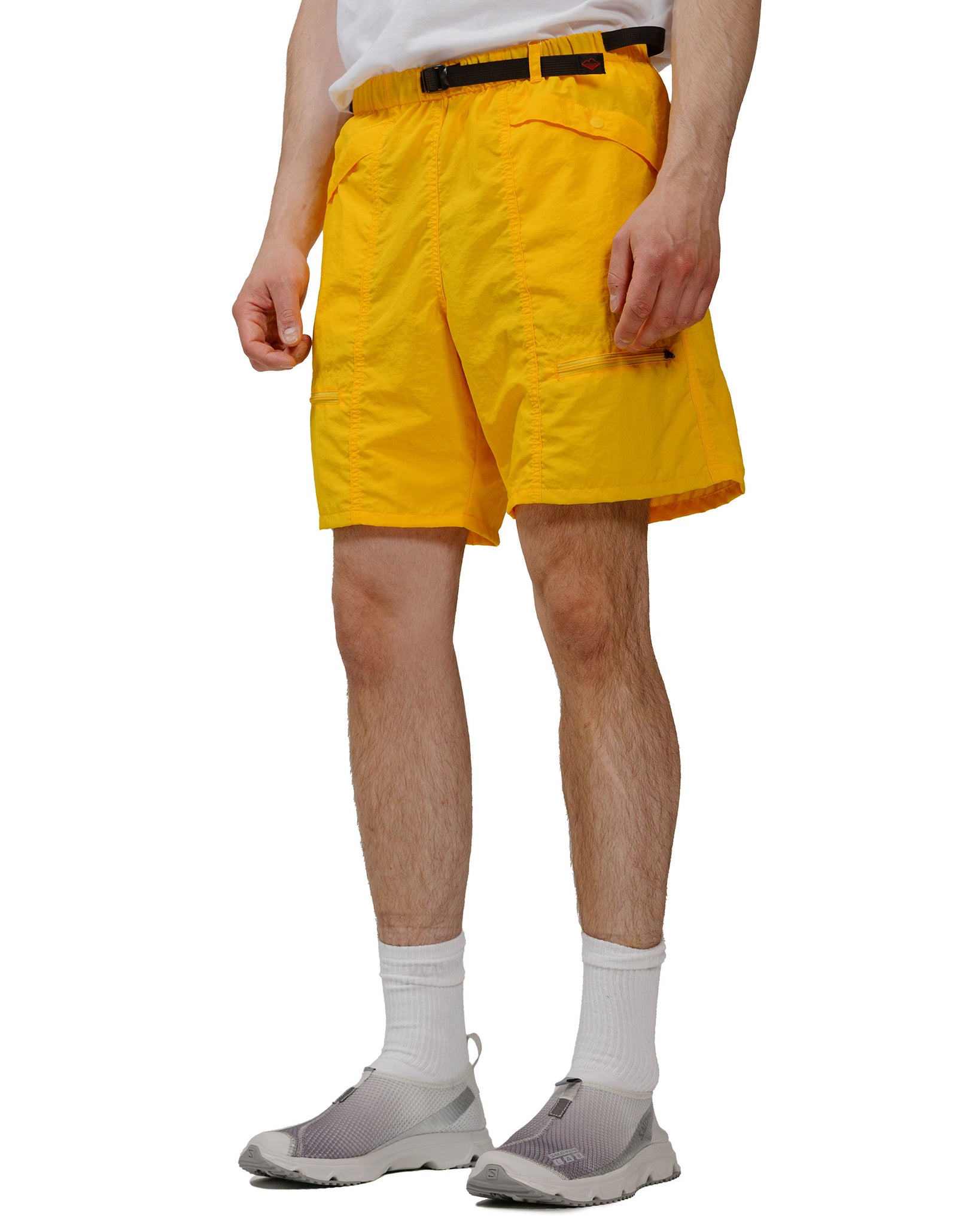 Battenwear Camp Shorts Yellow model front