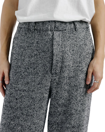 lost & found Beams Plus Beams Plus Ivy Lounge Trousers Herringbone Black