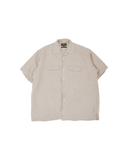 lost & found Beams Plus Beams Plus Open Collar 1/40 Linen Natural