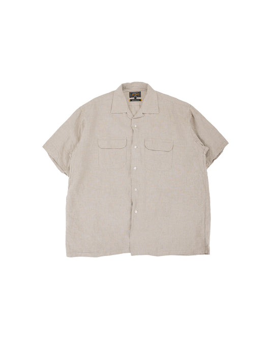 lost & found Beams Plus Beams Plus Open Collar 1/40 Linen Natural