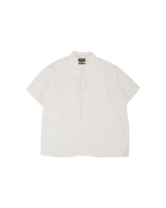 lost & found Beams Plus Beams Plus Open Collar 1/40 Linen White