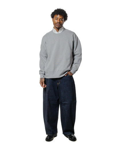 Beams Plus Studio Nicholson Holly Jersey Crewneck Sweat Grey Marl
