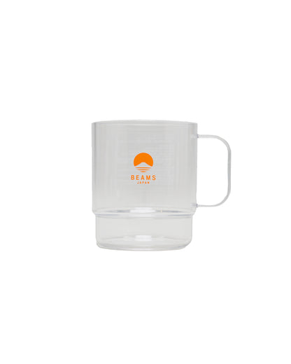 lost & found Beams Japan Beams Japan Stacking Mug Clear Orange Logo