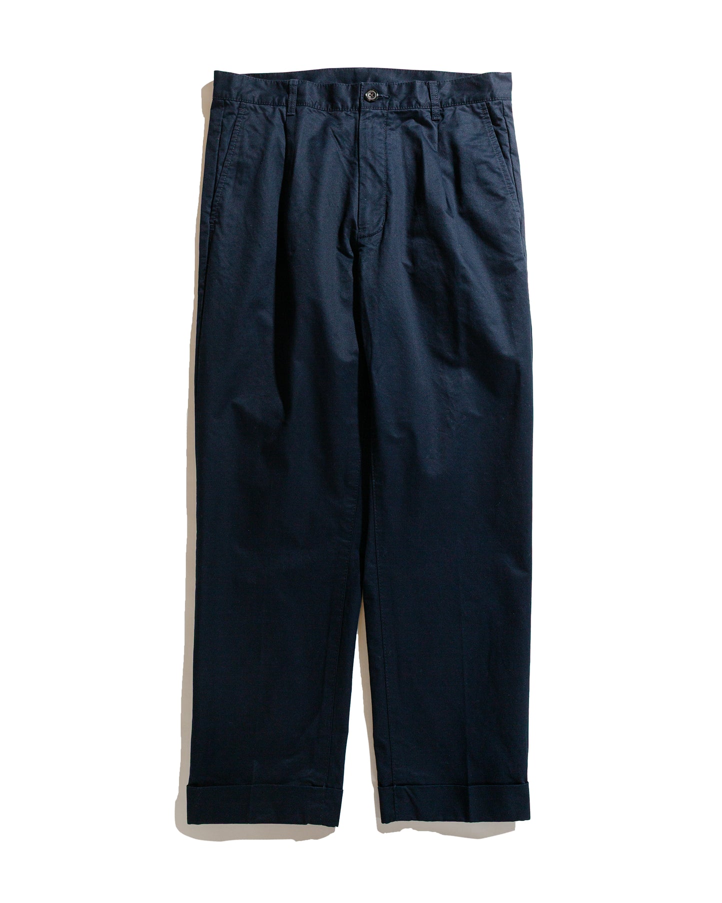 lost & found Beams Plus Beams Plus 1Pleat 80/3 Twill Navy