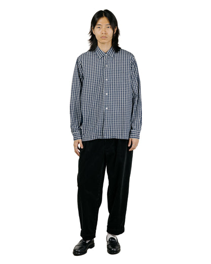Beams Plus 2Pleats Corduroy Charcoal Grey