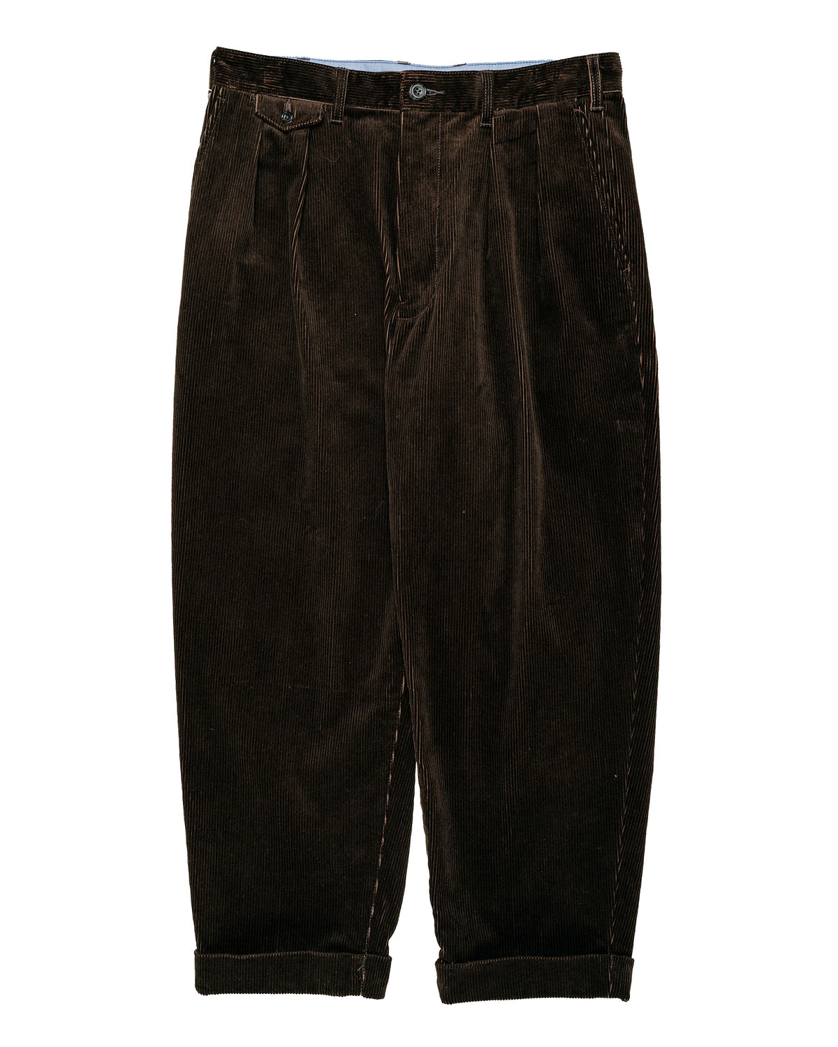 lost & found Beams Plus Beams Plus 2Pleats Corduroy Dark Brown